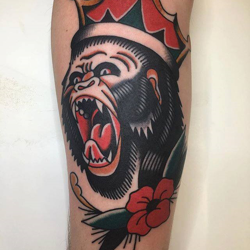 gorilla tattoos for men 0014