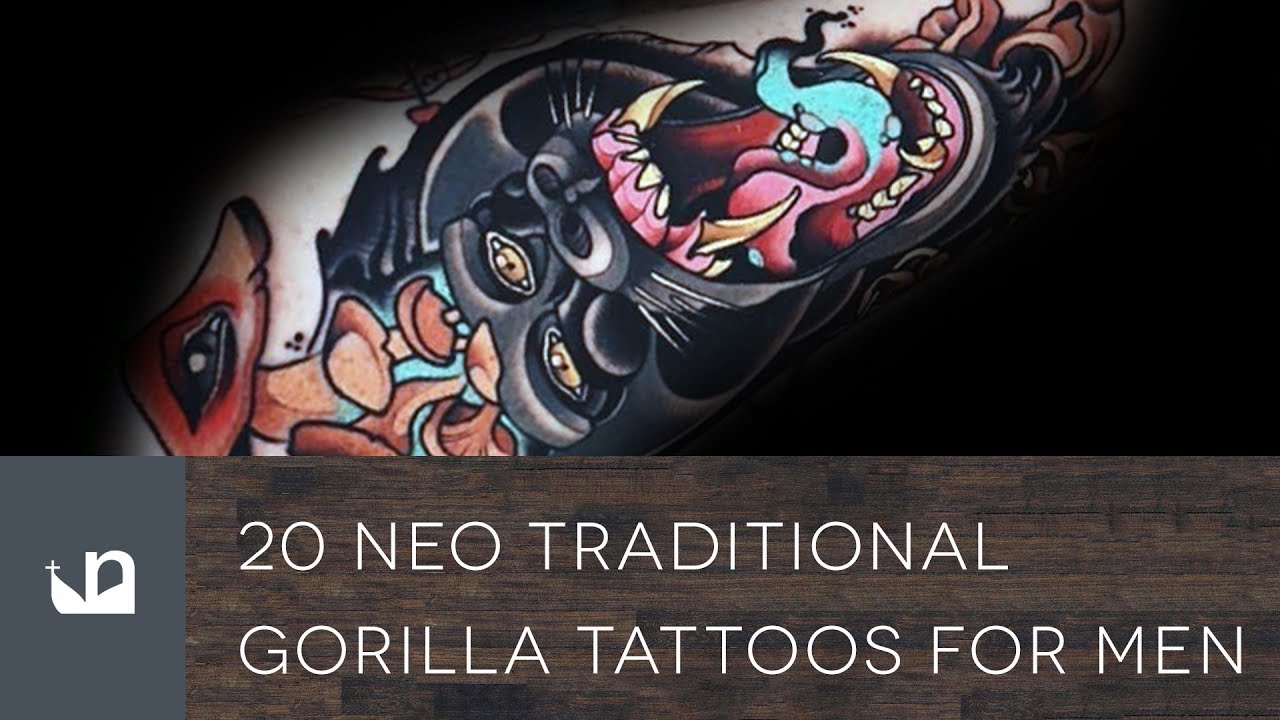 gorilla tattoos for men 0018