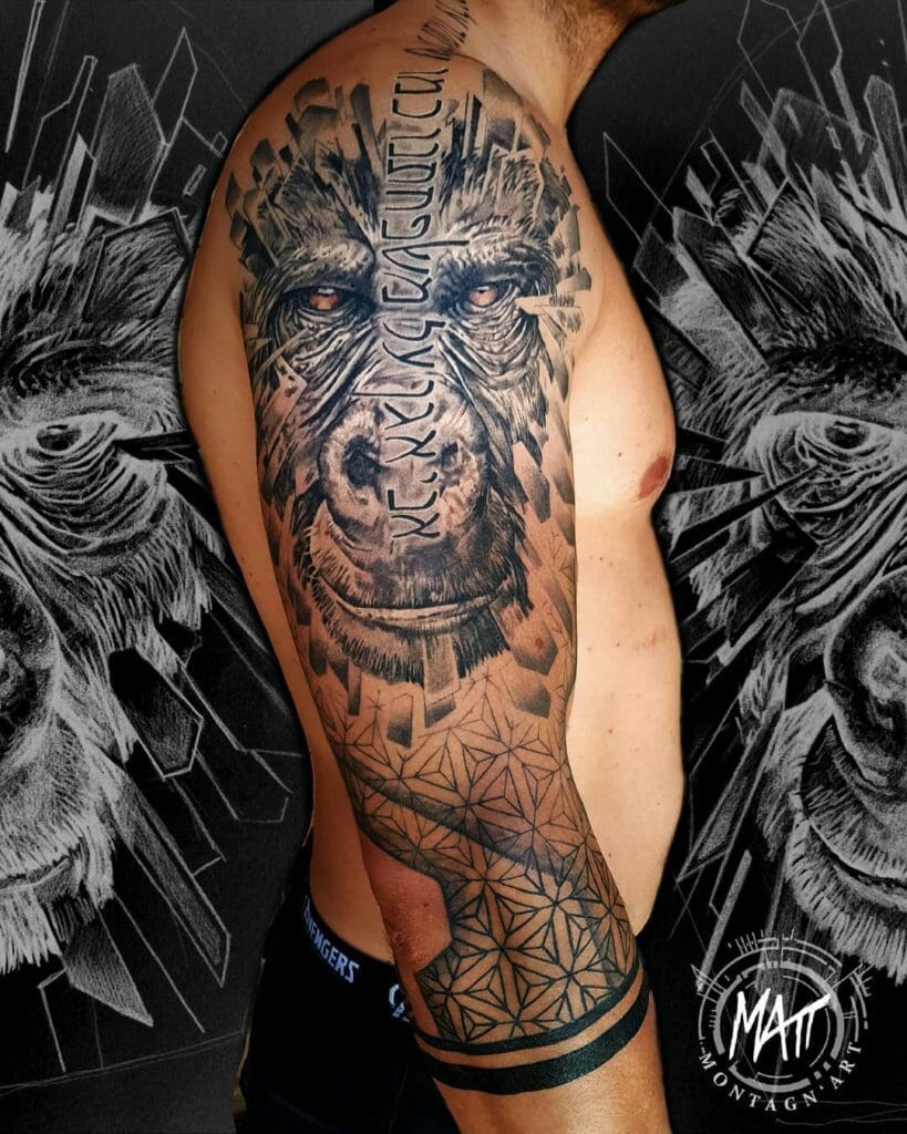 gorilla tattoos for men 0024