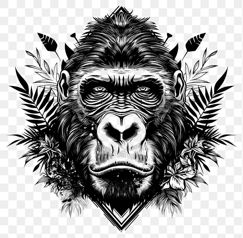 gorilla tattoos for men 0025