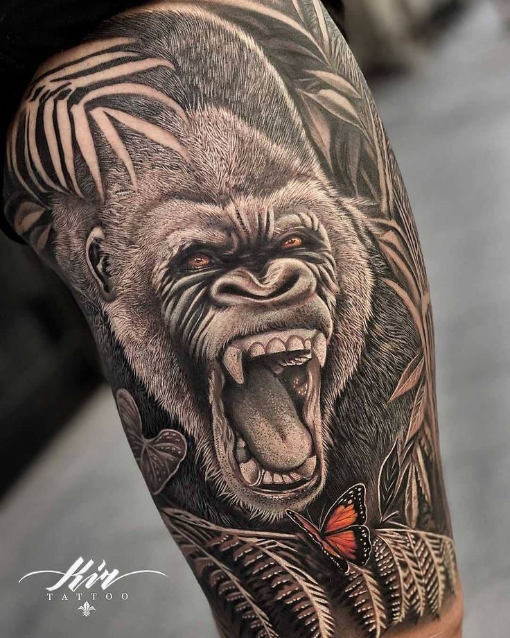 gorilla tattoos for men 0035