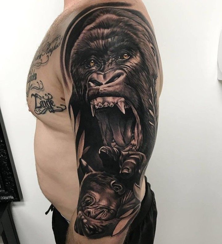 gorilla tattoos for men 0042