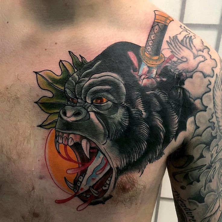 gorilla tattoos for men 0089