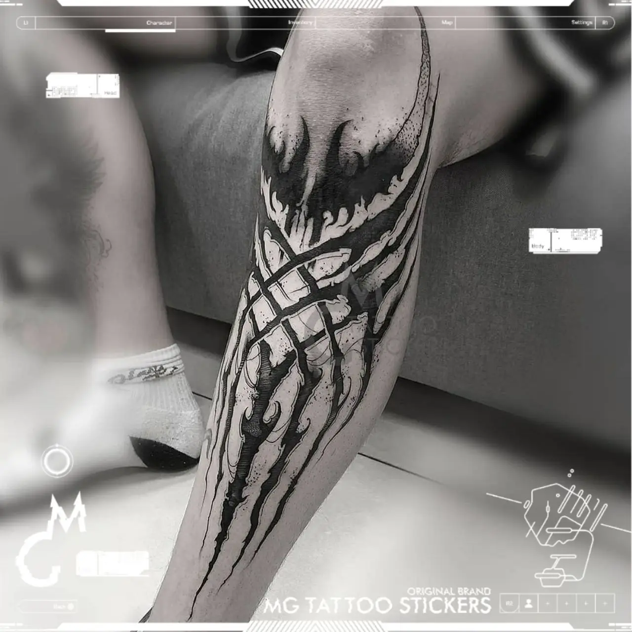 Gothic sleeve tattoos for men