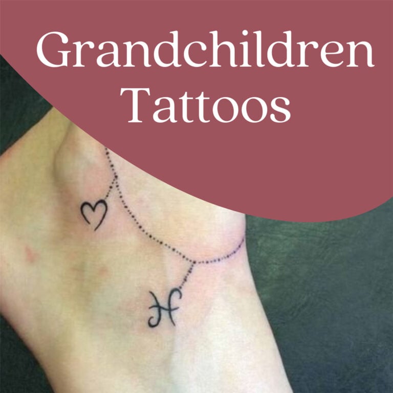 grandchildren tattoos for men 0011