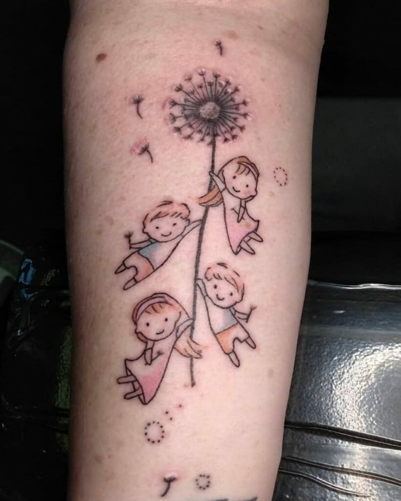 grandchildren tattoos for men 0012