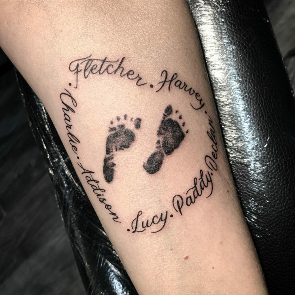 grandchildren tattoos for men 0018