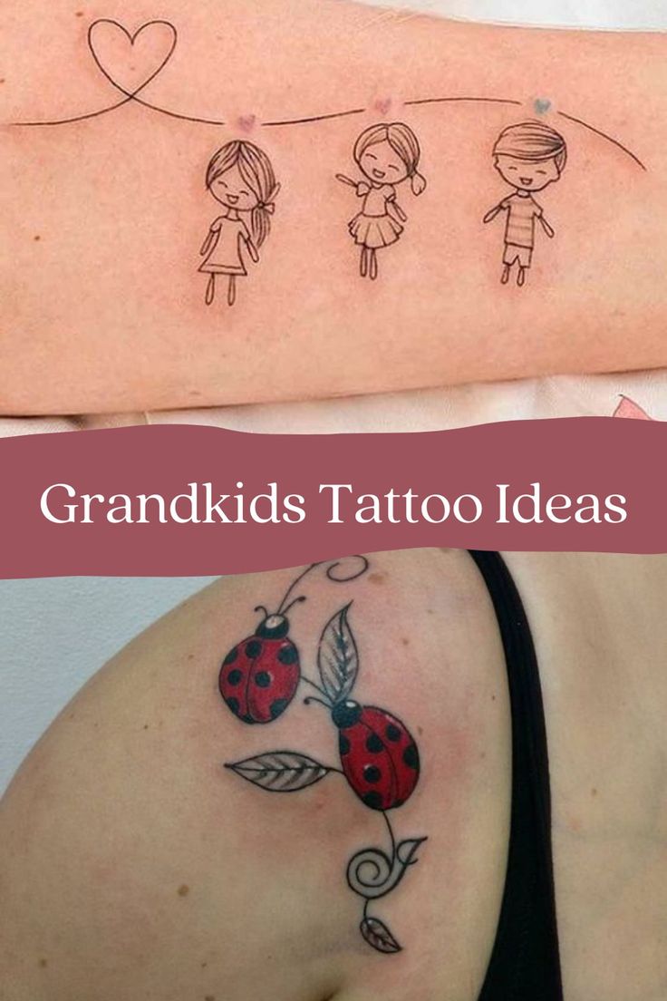 grandchildren tattoos for men 0022