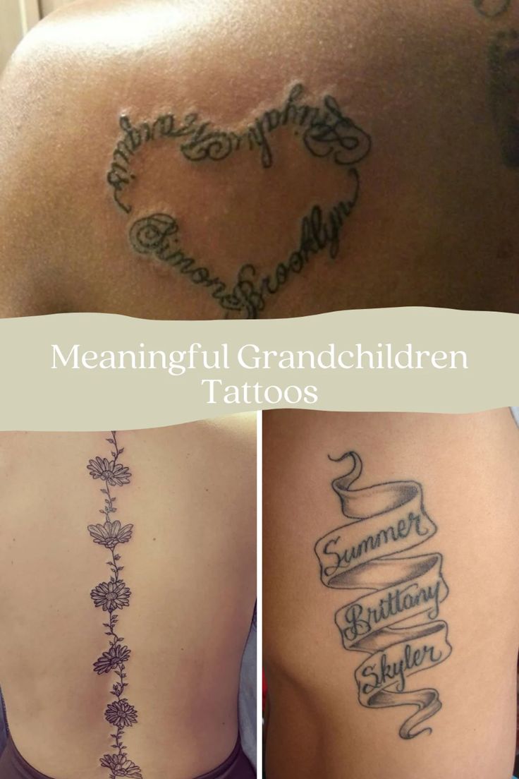 grandchildren tattoos for men 0031