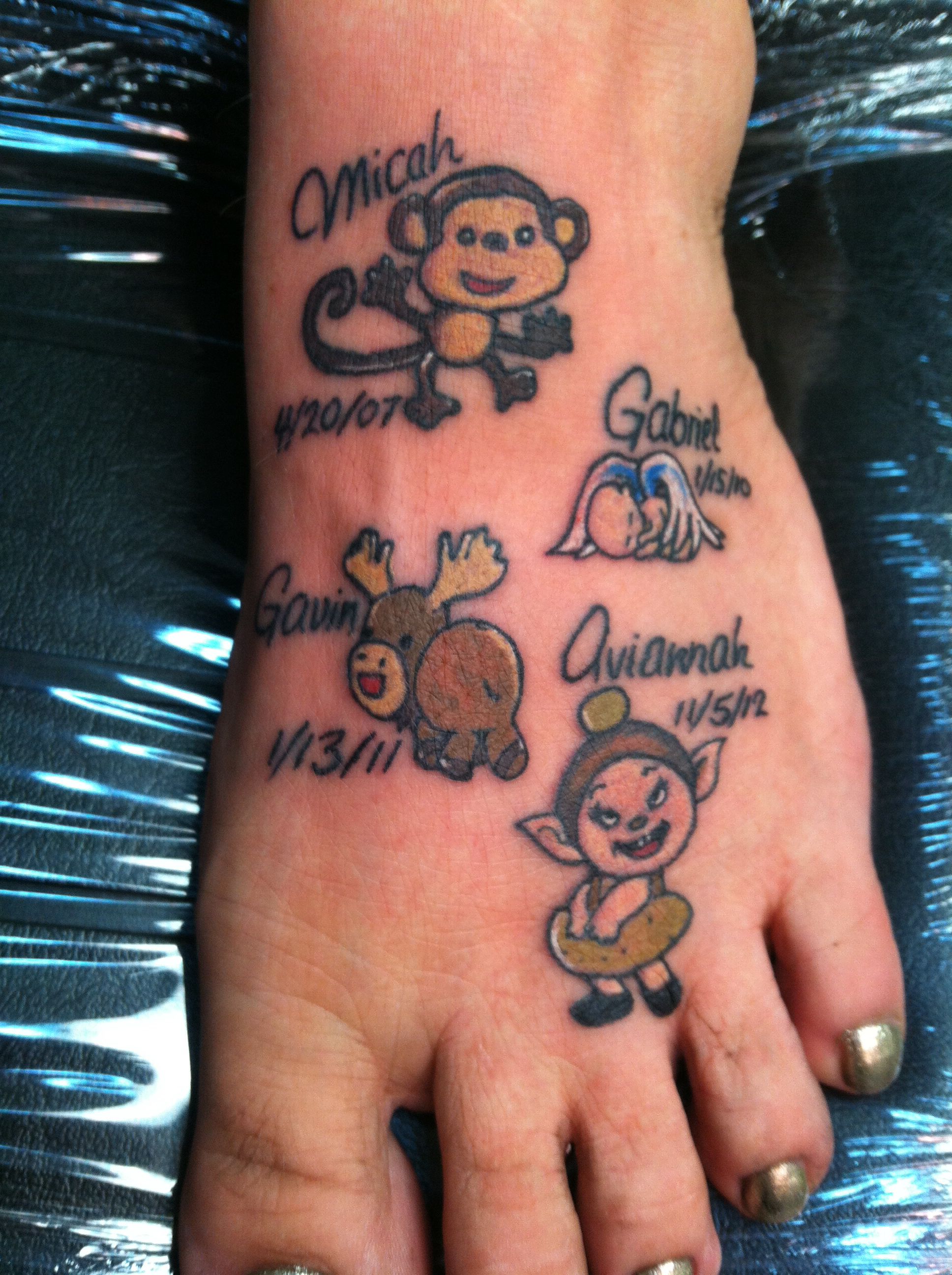 grandchildren tattoos for men 0057