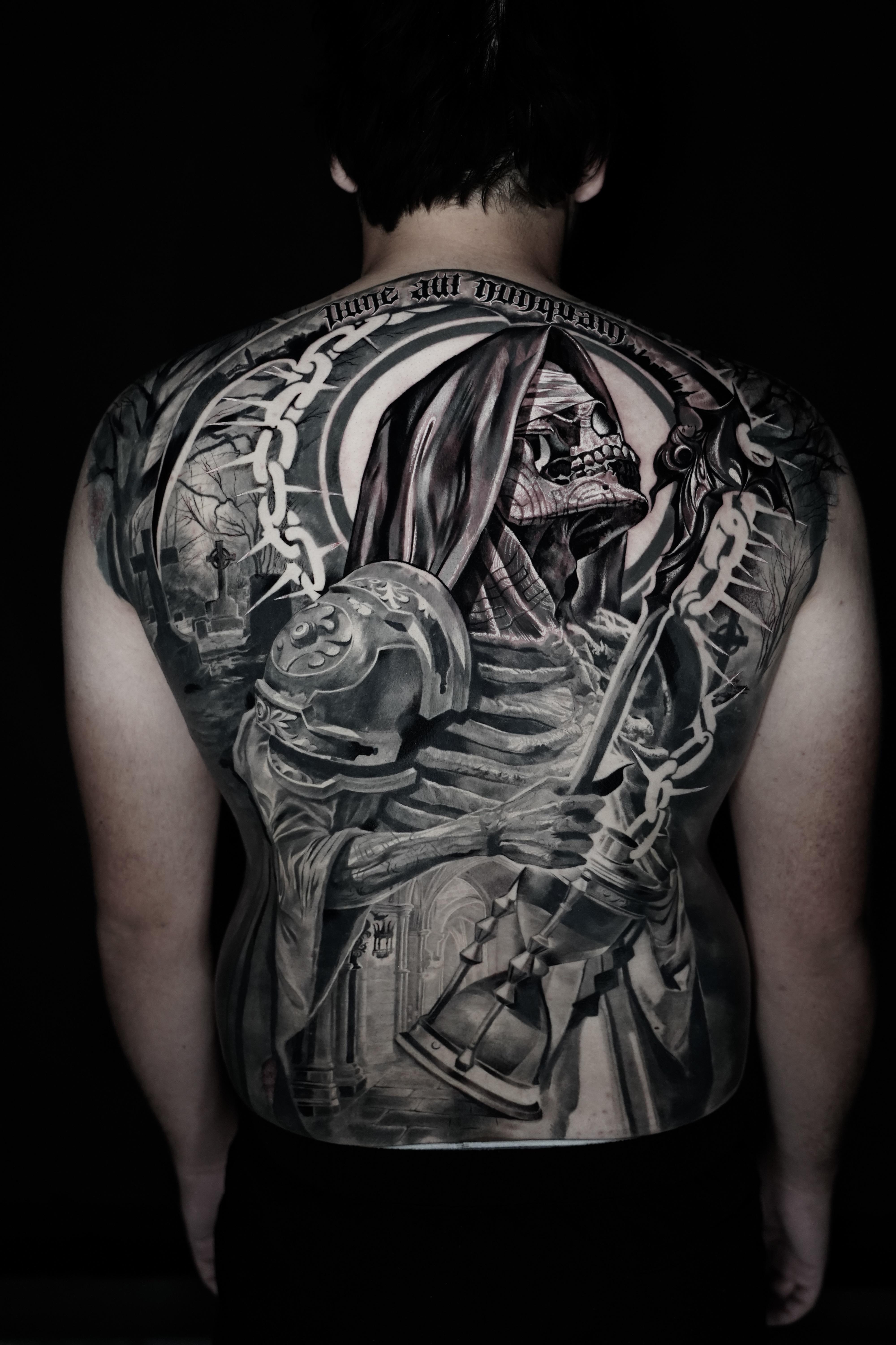 Grim Reaper tattoos for men designs