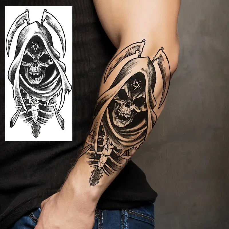 Grim Reaper tattoos for men 0015