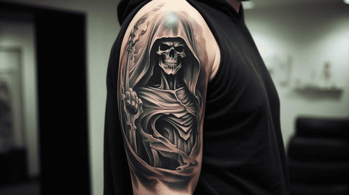 Grim Reaper tattoos for men 0016