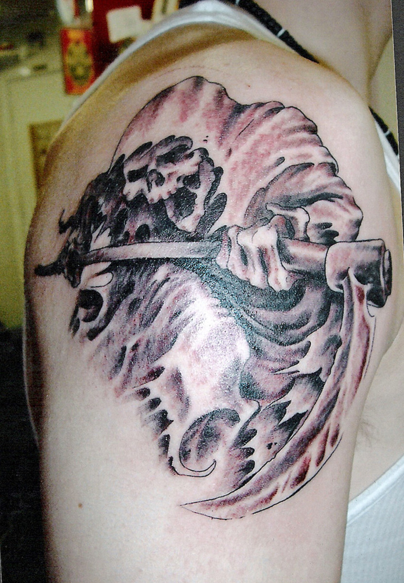 Grim Reaper tattoos for men 0017