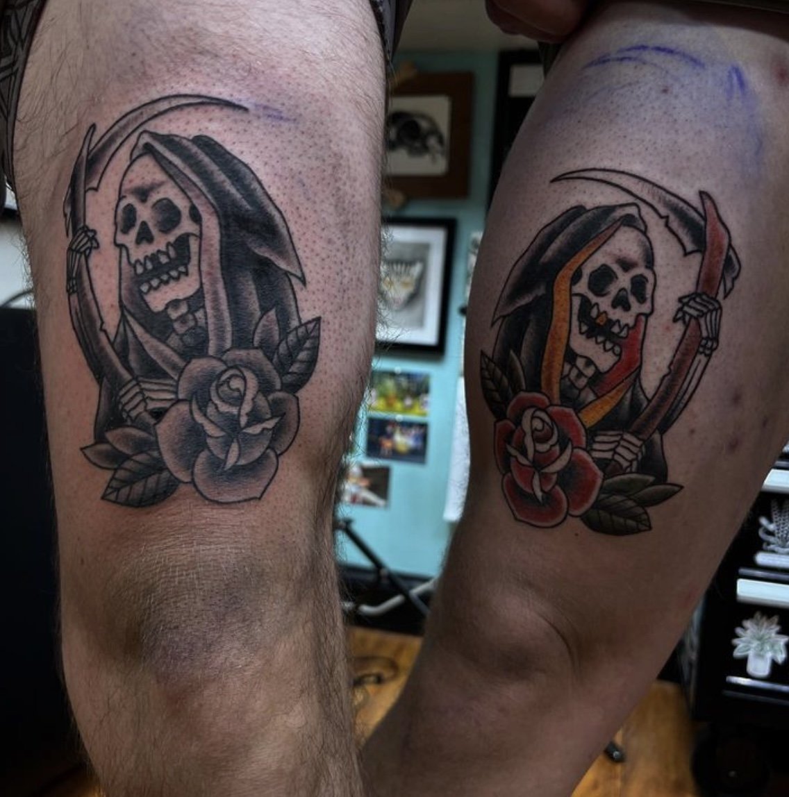 Grim Reaper tattoos for men 0022