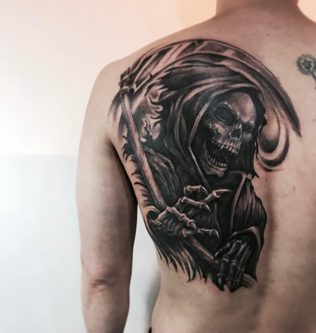 Grim Reaper tattoos for men 0024