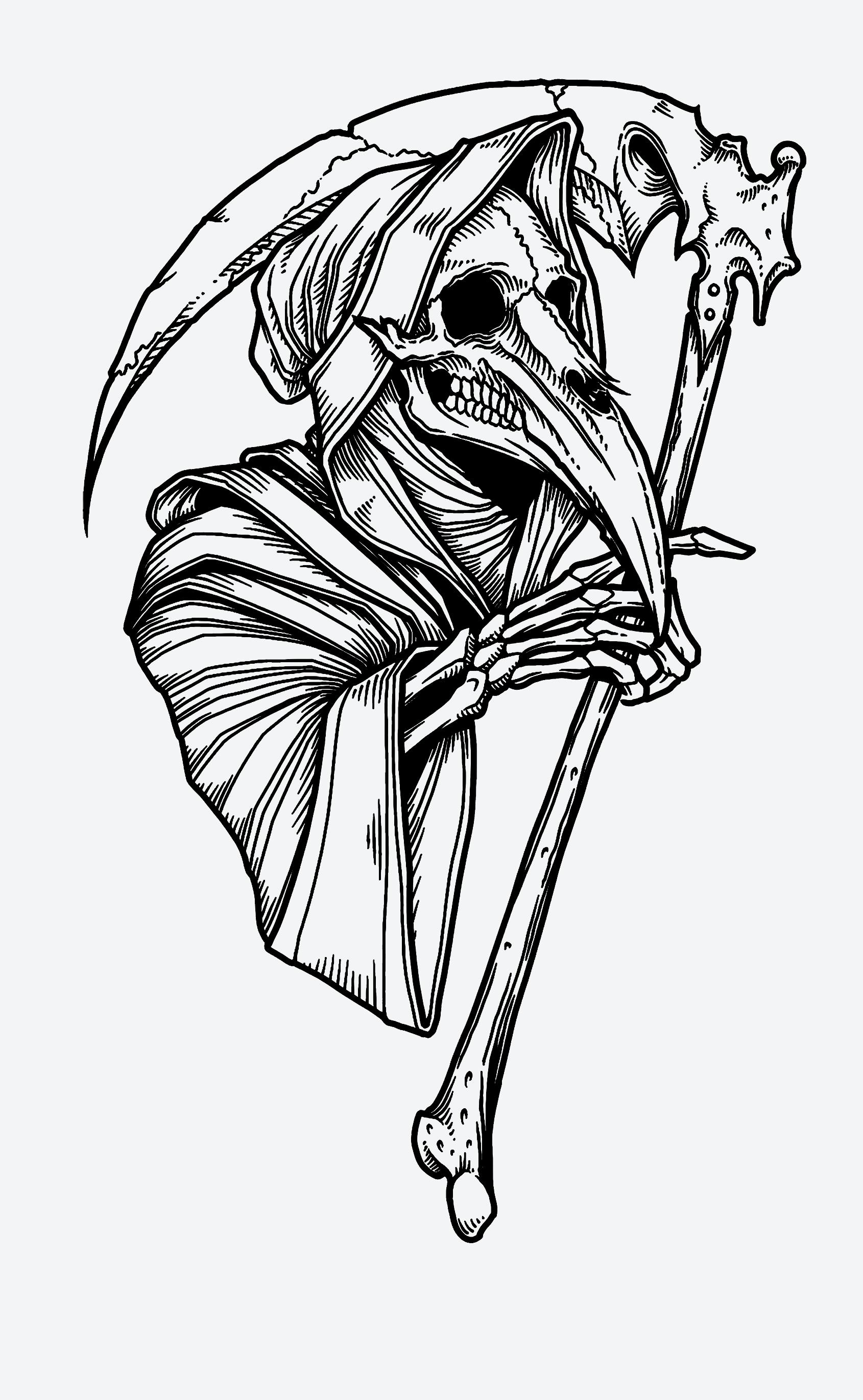 Grim Reaper tattoos for men 0026