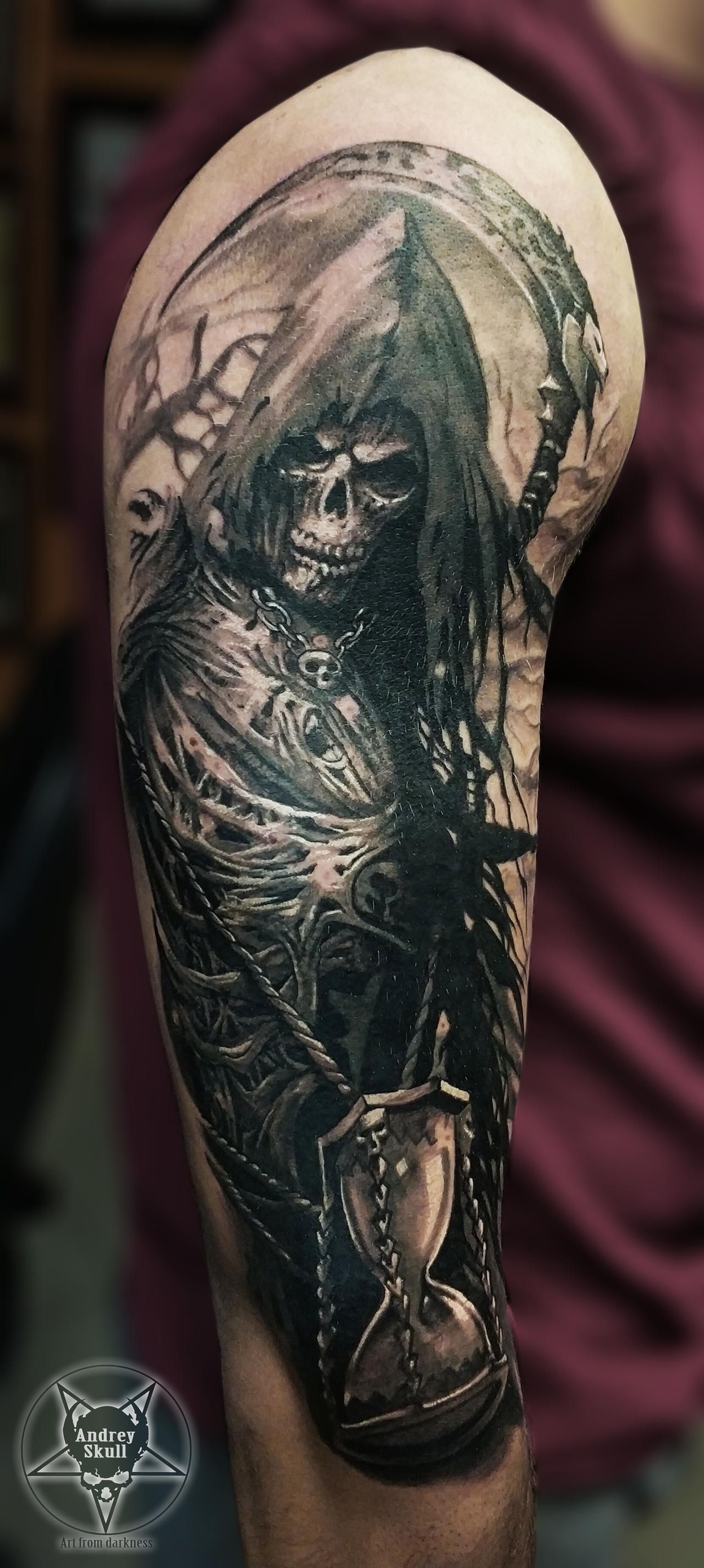 Grim Reaper tattoos for men 0056