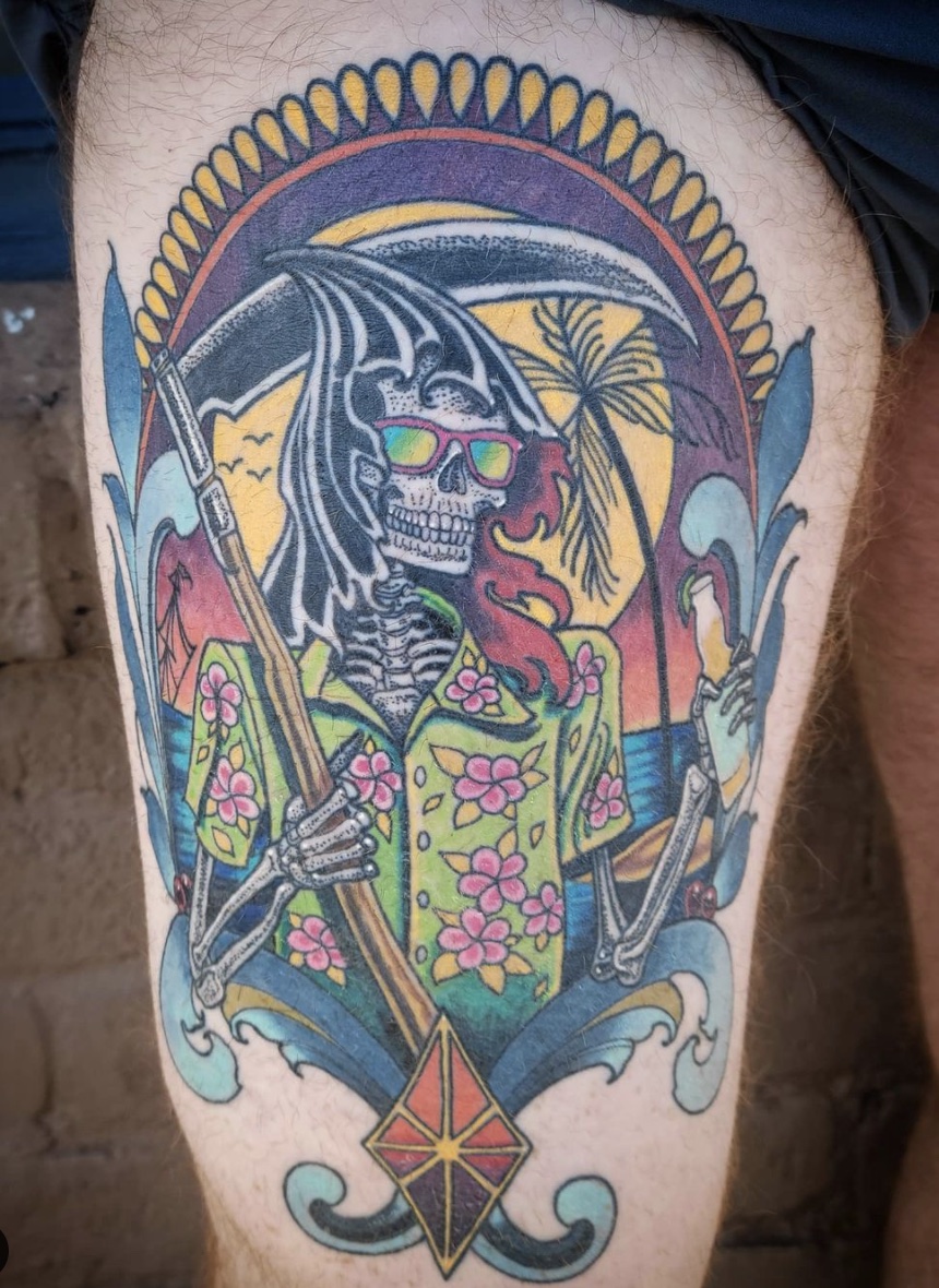 Grim Reaper tattoos for men 0059