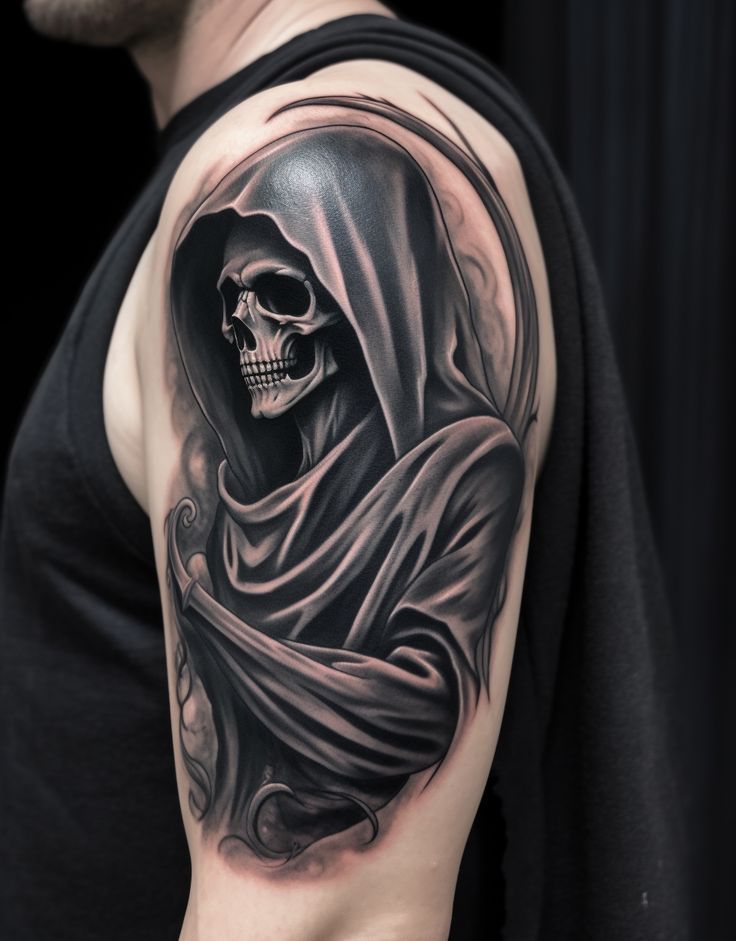 Grim Reaper tattoos for men 0065