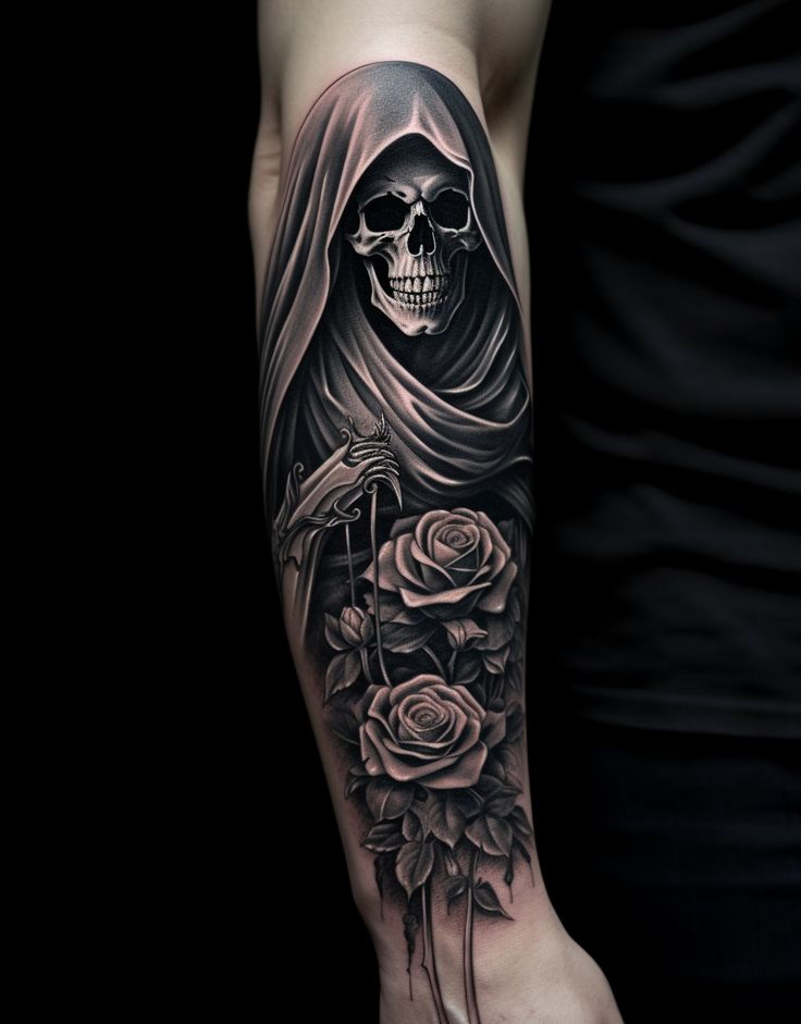 Grim Reaper tattoos for men 0073