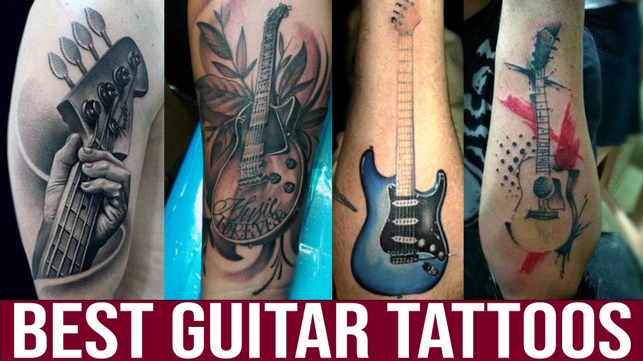 guitar tattoos for men ideas