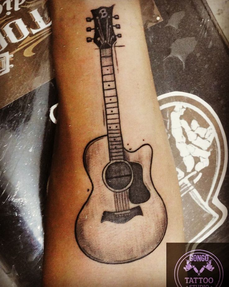 guitar tattoos for men 0013