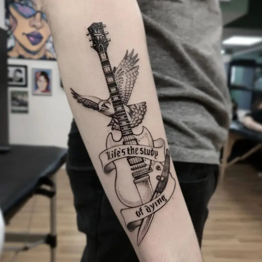 guitar tattoos for men 0014