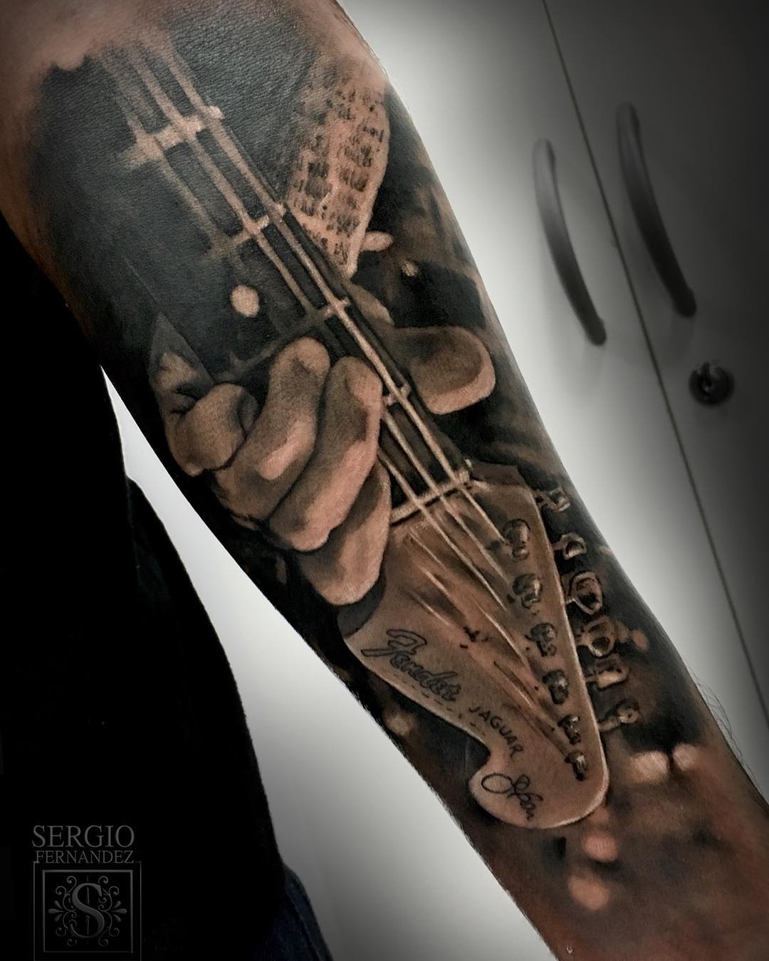 guitar tattoos for men 0019