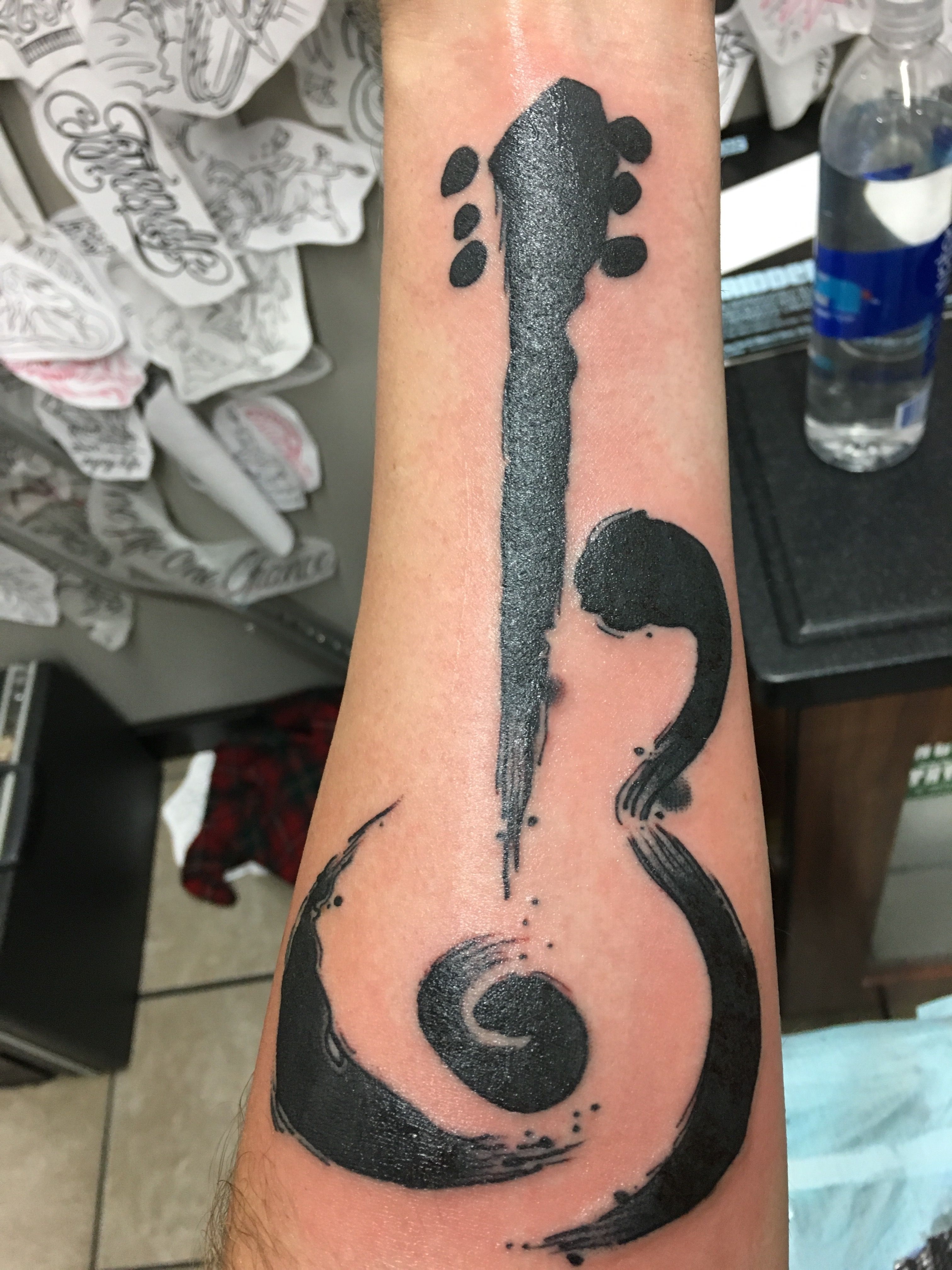 guitar tattoos for men 0032