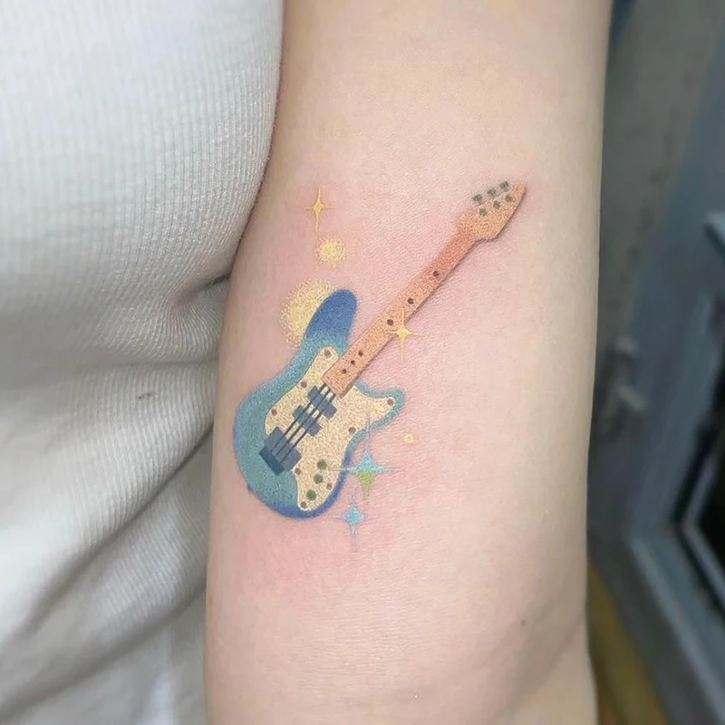 guitar tattoos for men 0041