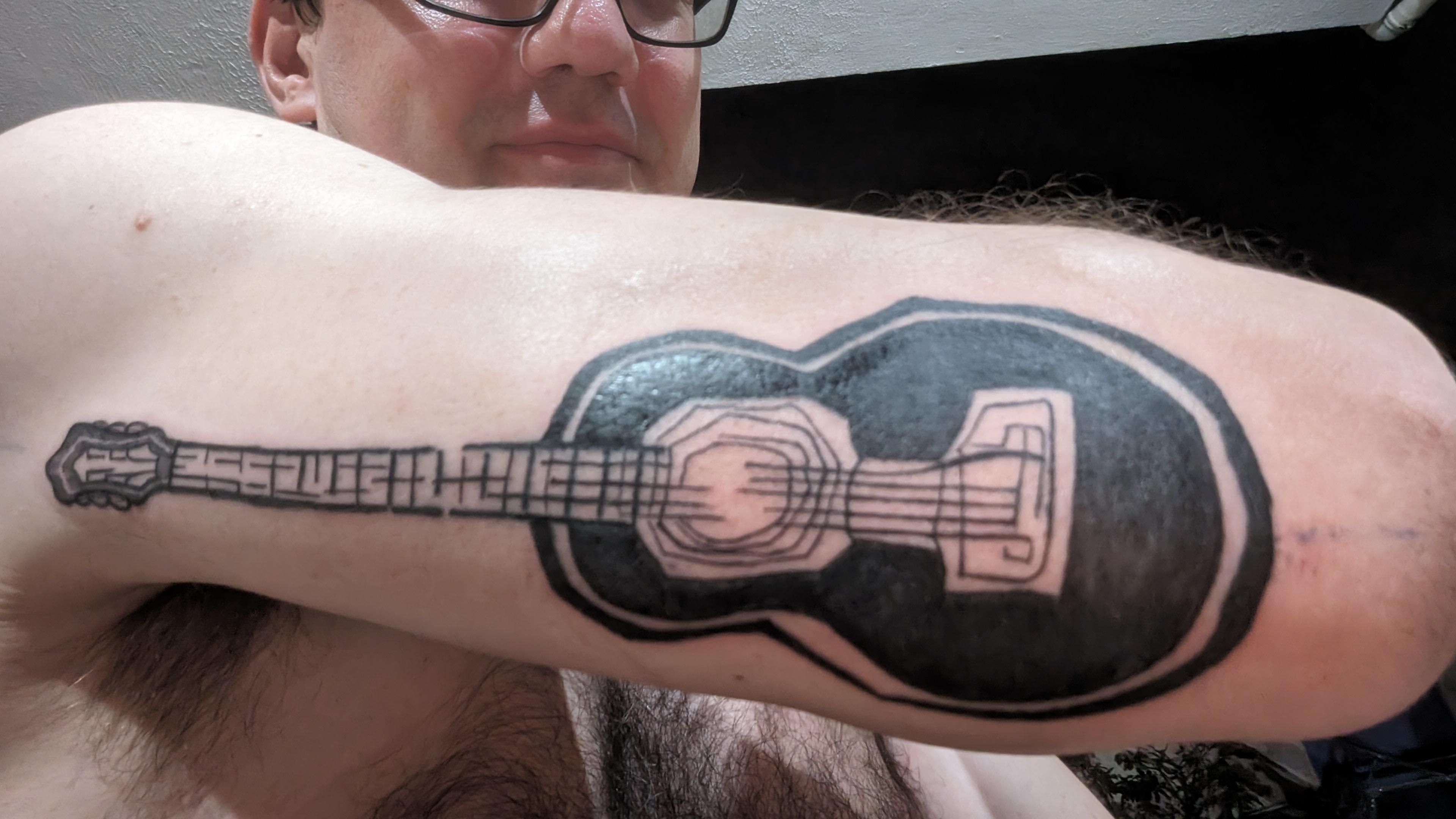 guitar tattoos for men 0043