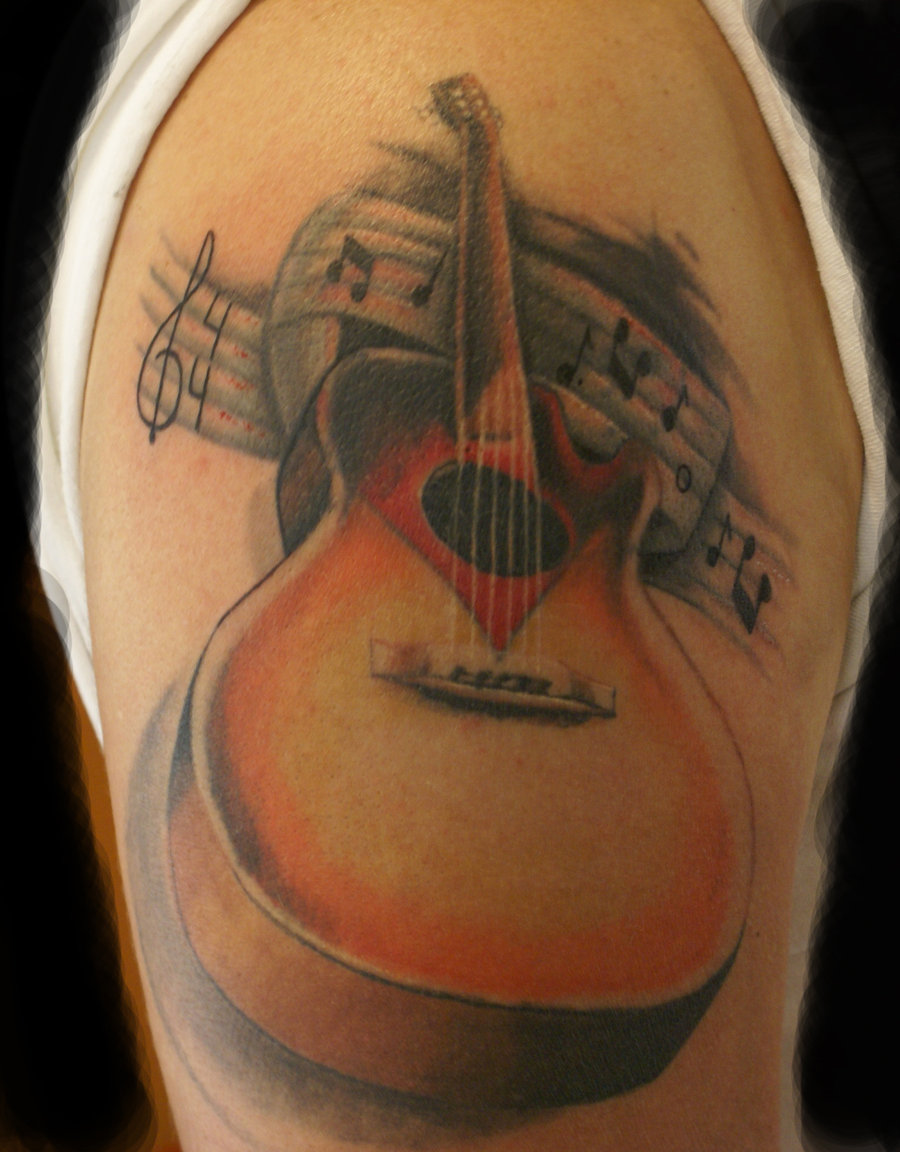 guitar tattoos for men 0045