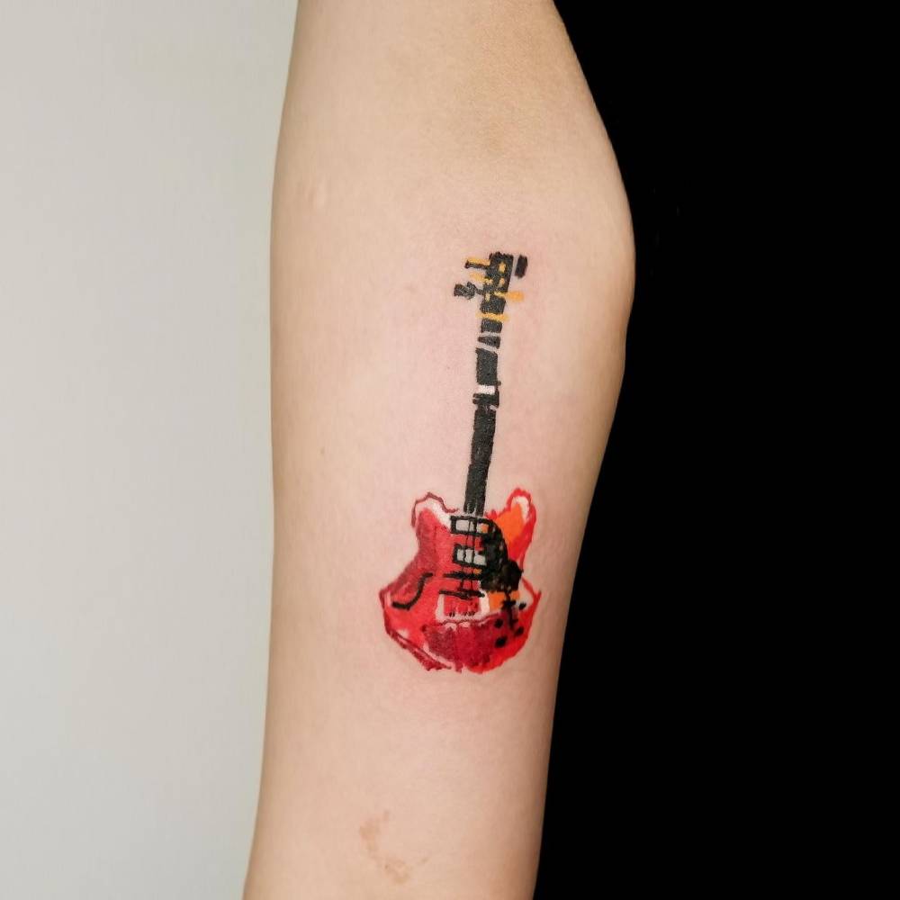 guitar tattoos for men 0047