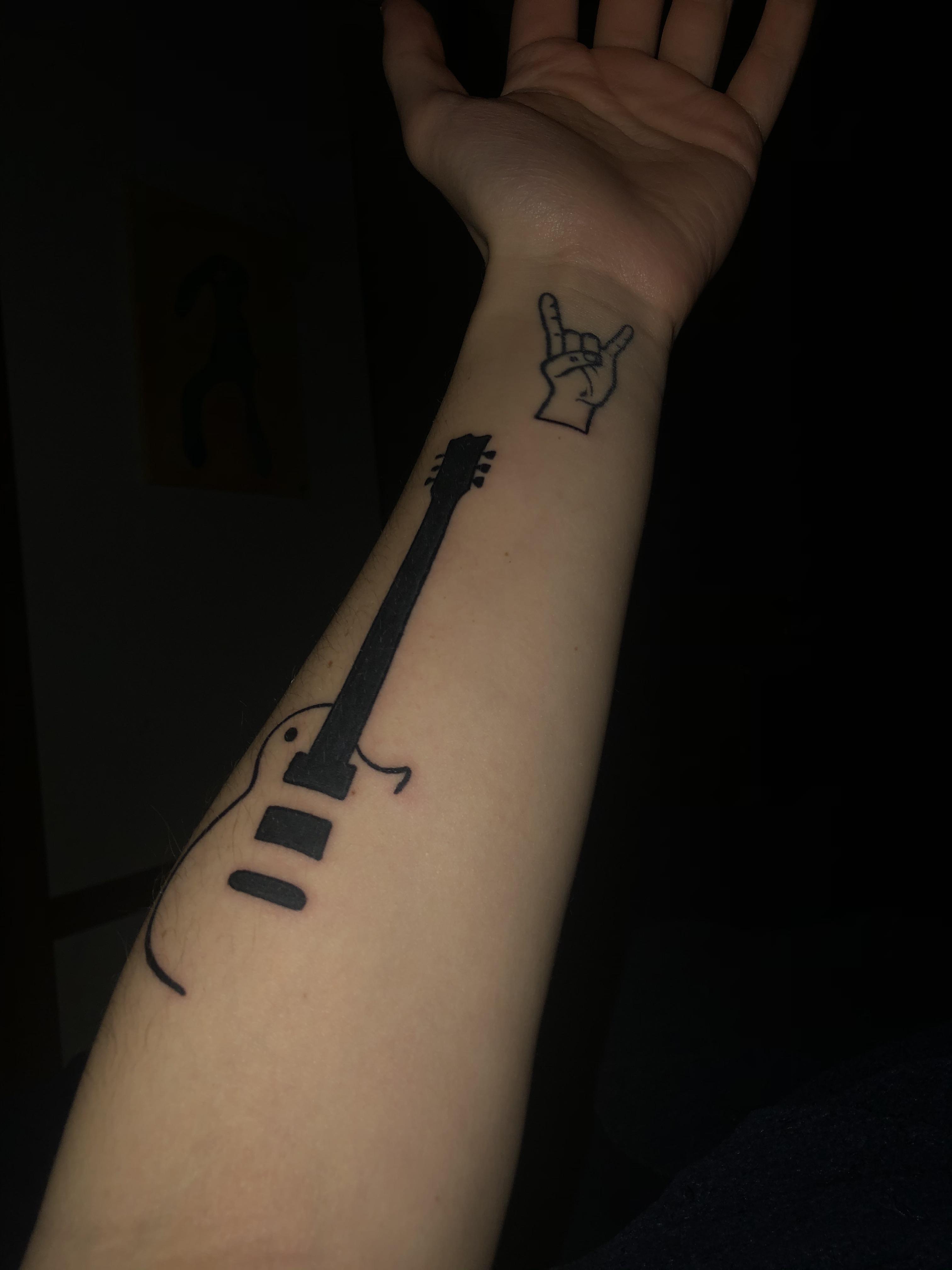 guitar tattoos for men 0071