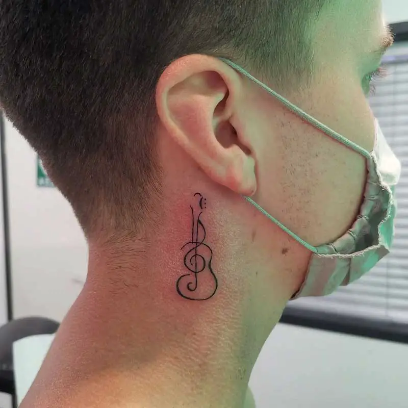 guitar tattoos for men 0075