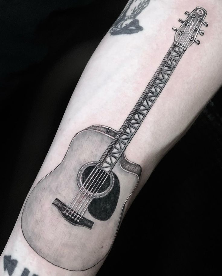 guitar tattoos for men 0076