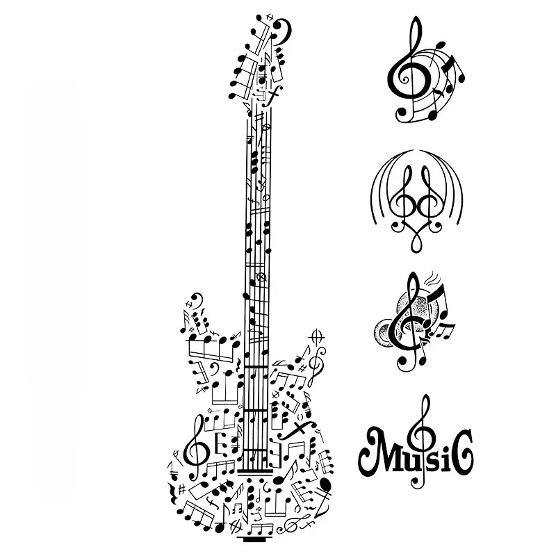 guitar tattoos for men 0088