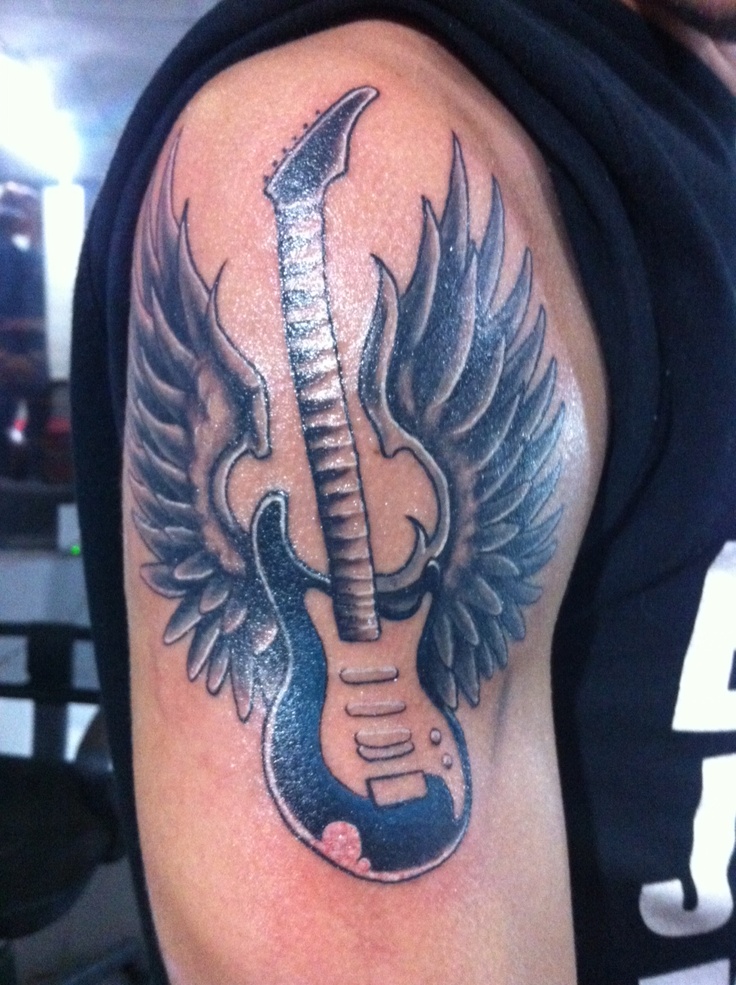 guitar tattoos for men 0095