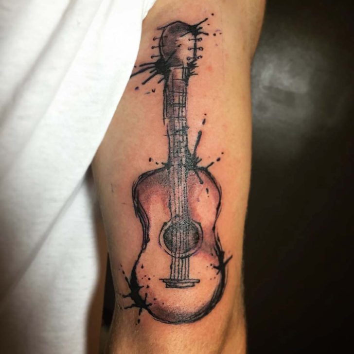 guitar tattoos for men 0096