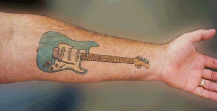 guitar tattoos for men 0097