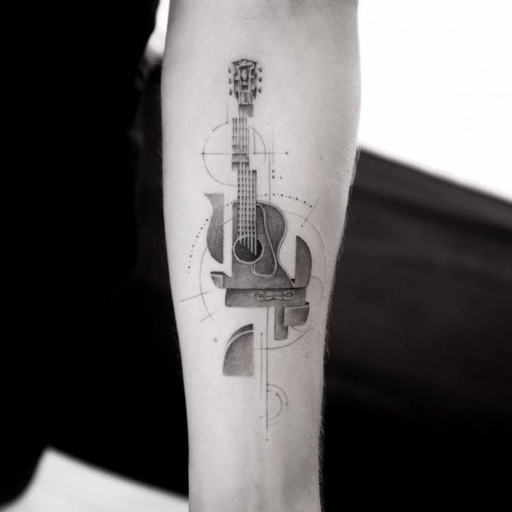 guitar tattoos for men 0098