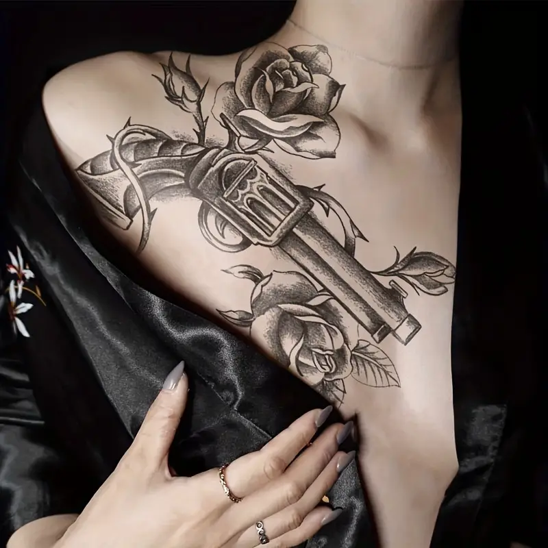 gun tattoos for men 0012