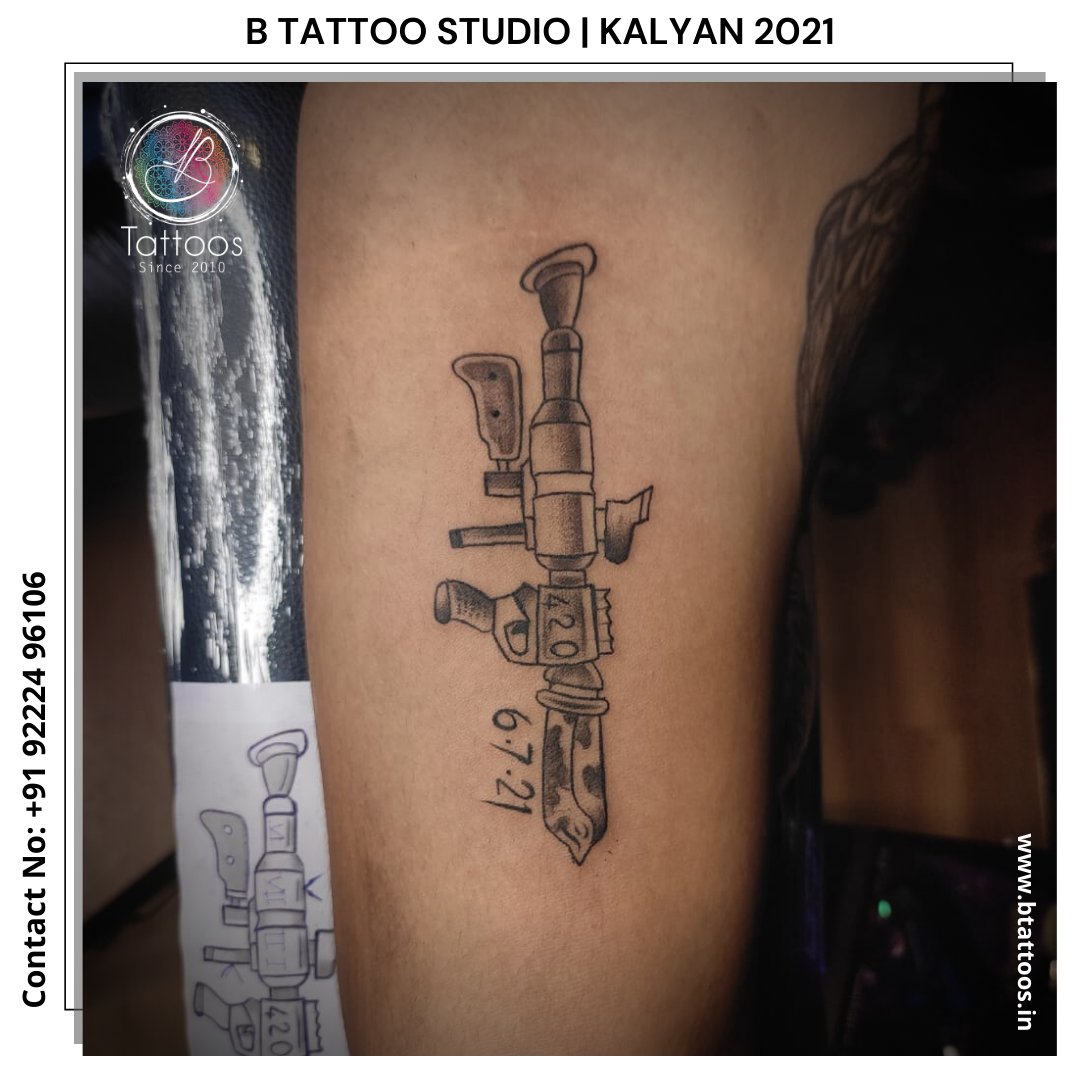 gun tattoos for men 0023