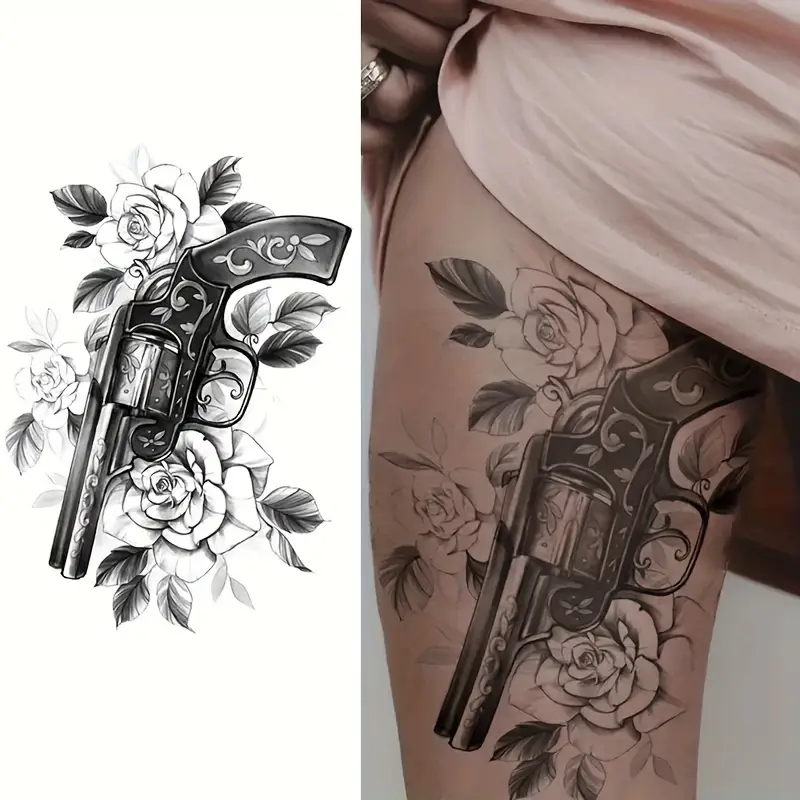 gun tattoos for men 0036