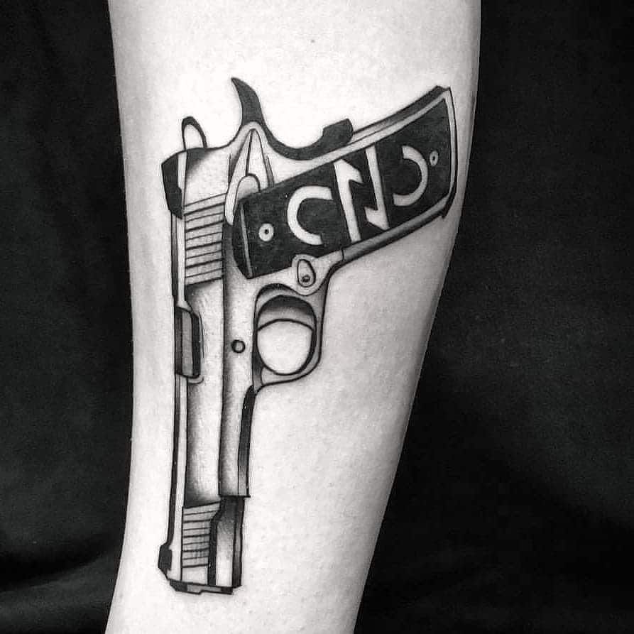 gun tattoos for men 0044