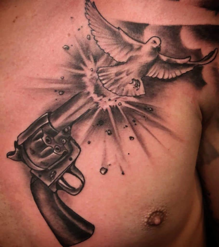 gun tattoos for men 0062