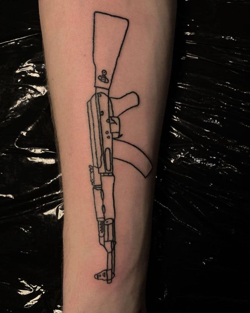 gun tattoos for men 0071