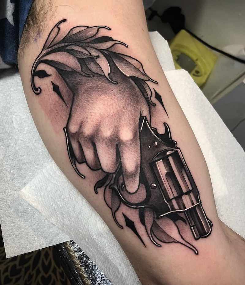 gun tattoos for men 0072