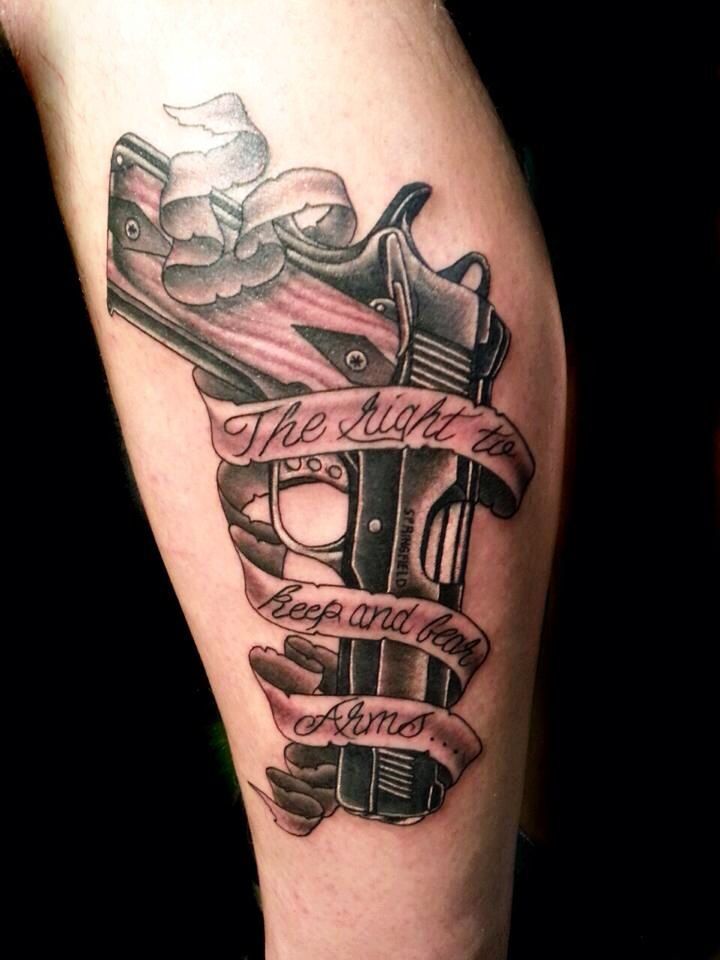 gun tattoos for men 0094